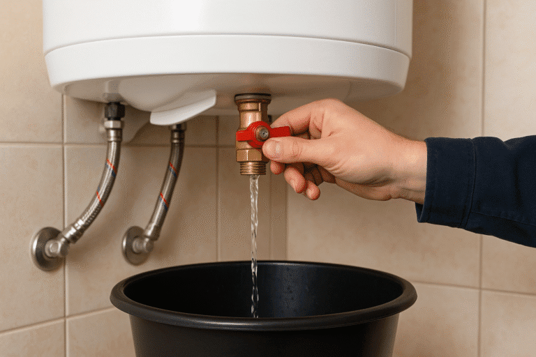 Purger un chauffe-eau facilement : le guide 4 homme qui purge un chauffe eau