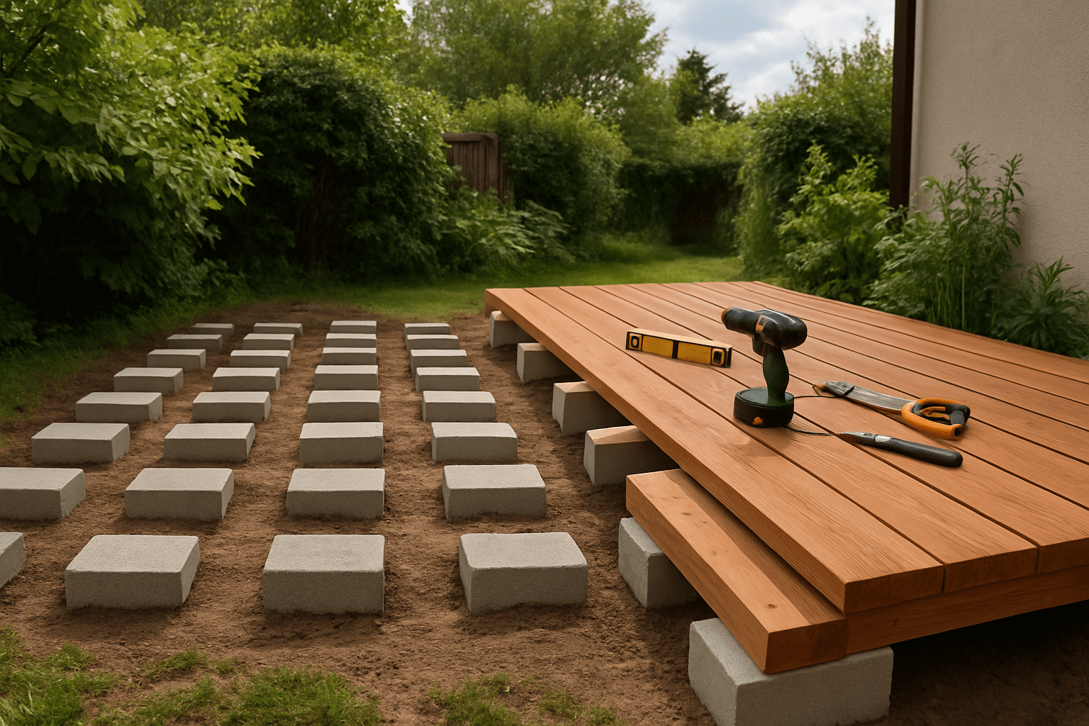 Bricolage 9 découvrez notre guide essentiel pour installer une terrasse en bois sur des parpaings : conseils pratiques, étapes détaillées et astuces pour réussir votre aménagement extérieur facilement et durablement.