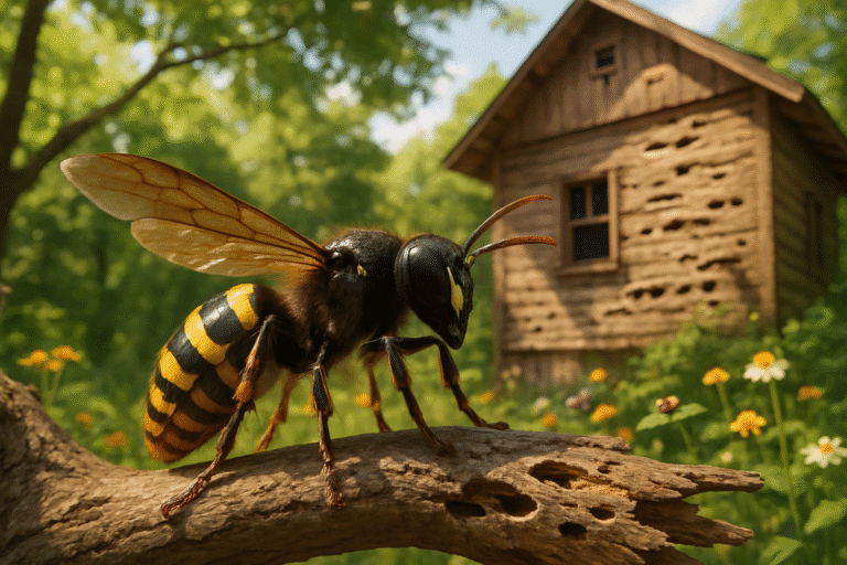 découvrez le rôle paradoxal de la guêpe charpentière, à la fois menace potentielle pour l'homme et alliée indispensable à l'équilibre de l'écosystème grâce à ses fonctions de pollinisatrice et de régulatrice des populations d'insectes nuisibles.