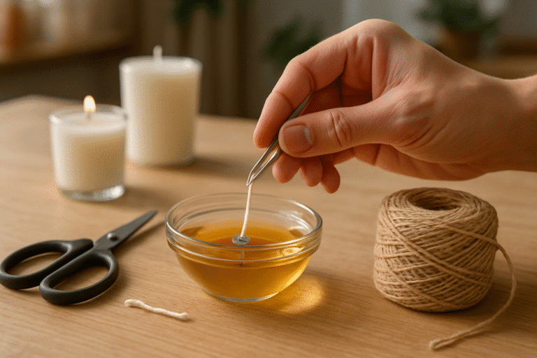 apprenez à fabriquer une mèche de bougie facilement et rapidement chez vous avec notre guide simple et pratique.