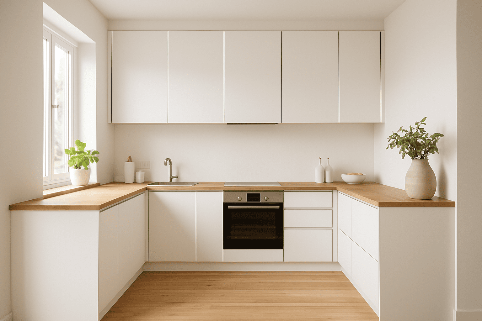 découvrez comment allier une cuisine blanche élégante avec un plan de travail en bois pour créer un intérieur chaleureux et accueillant, alliant modernité et naturel.