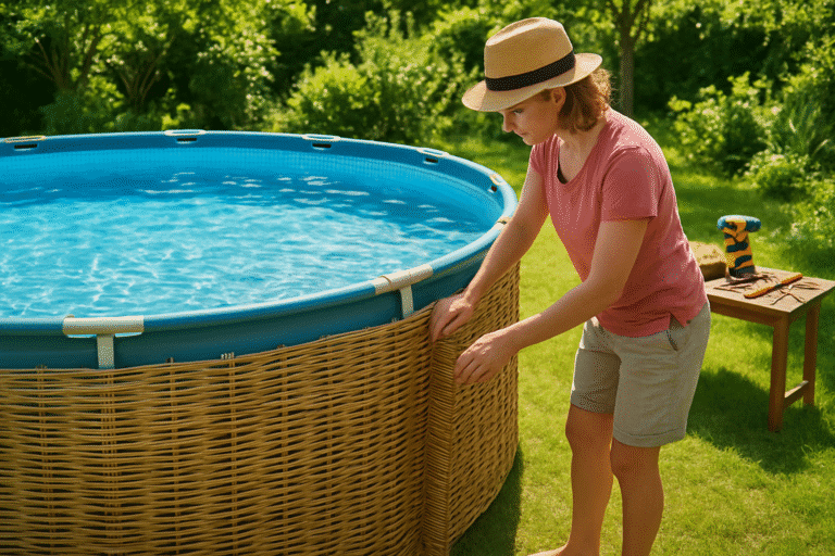 découvrez comment habiller votre piscine tubulaire avec une canisse grâce à notre guide pratique et nos astuces pour un extérieur esthétique et protégé.